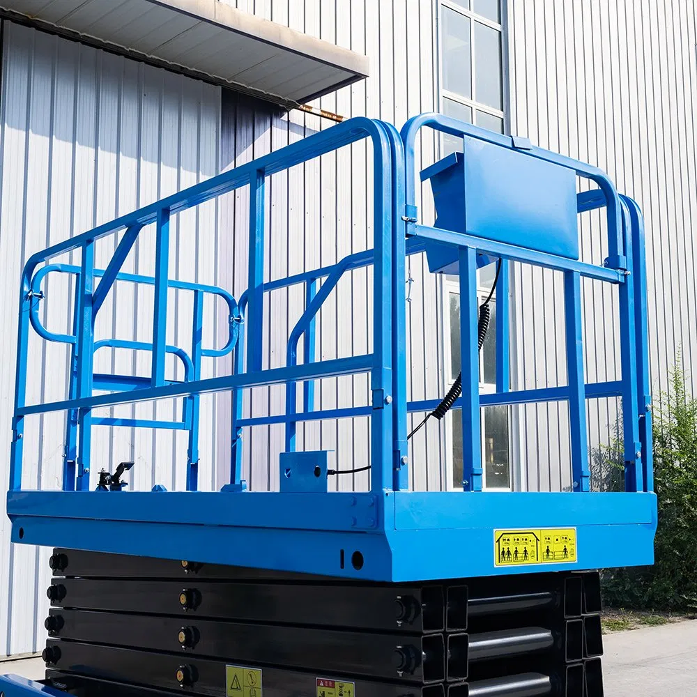 Non-Slip Tires 10m Mobile Scissor Lift Heavy-Duty Hydraulic Elevating Platform for Elevated Work Sites