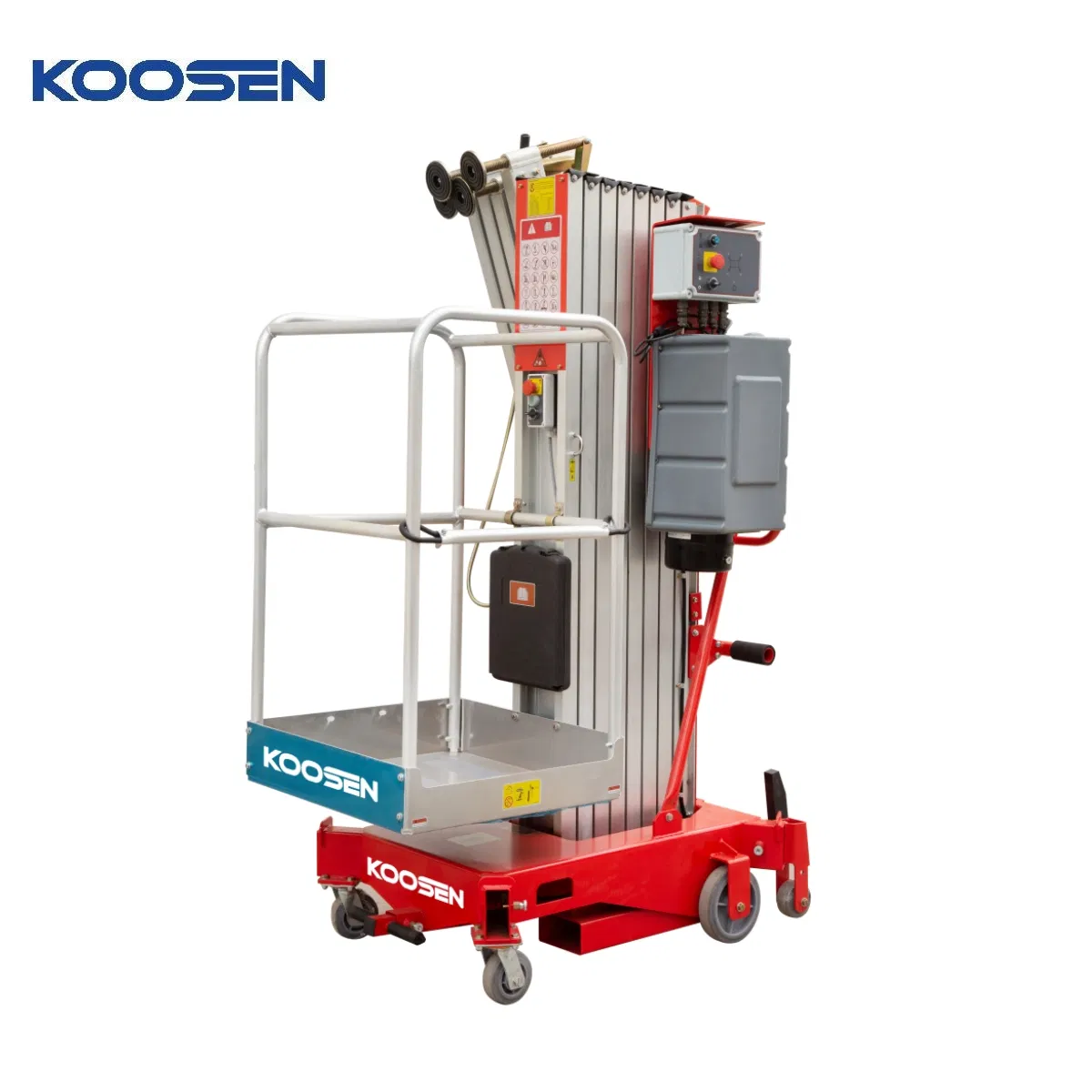 Single Masts Aluminum Alloy Aerial Lifting Platform Vertical Platform Lift