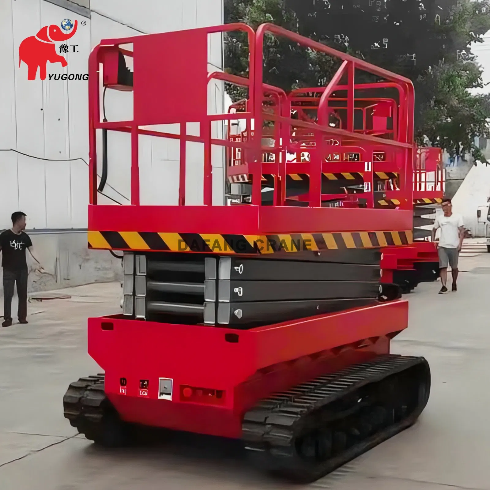 Aerial Working Platform Scissor Lifting Platform Crawler Tracked Terrain Rough Scissor Lift 6m 8m 12m 14m 16m