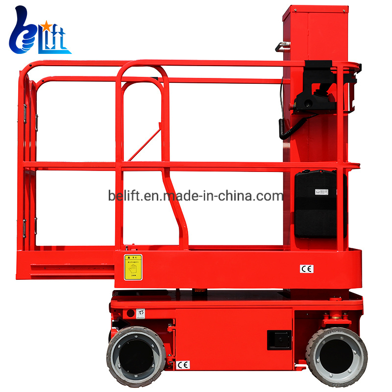 3.6-6m Hydraulic Aerial Man Construction Work Platform Telescopic Electric Vertical Mast Lift