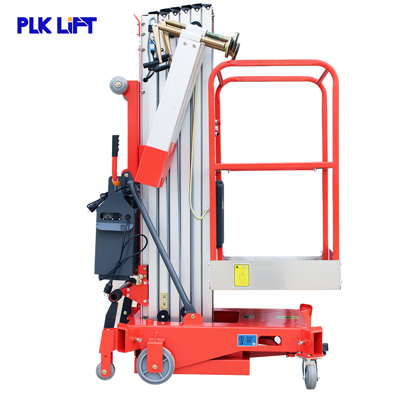 10m 12m Aluminum Vertical Mast Lift High End One Man Aerial Building Repair Lift