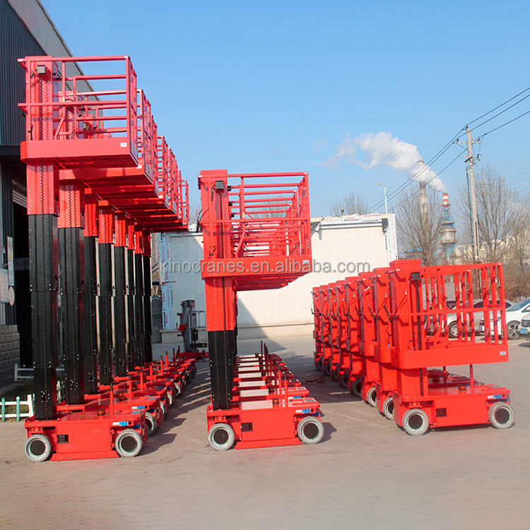 Mobile Telescopic Work Platform Electric Hydraulic 3.6m 4.8m 6m 8m Personnel Lifts Self-Propelled Vertical Mast