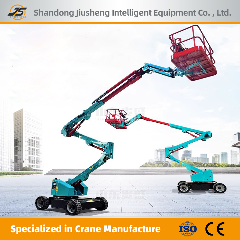 Electric Cherry Picker 16maerial Lift for Indoor Warehouse Maintenance Articulating Boom Lift