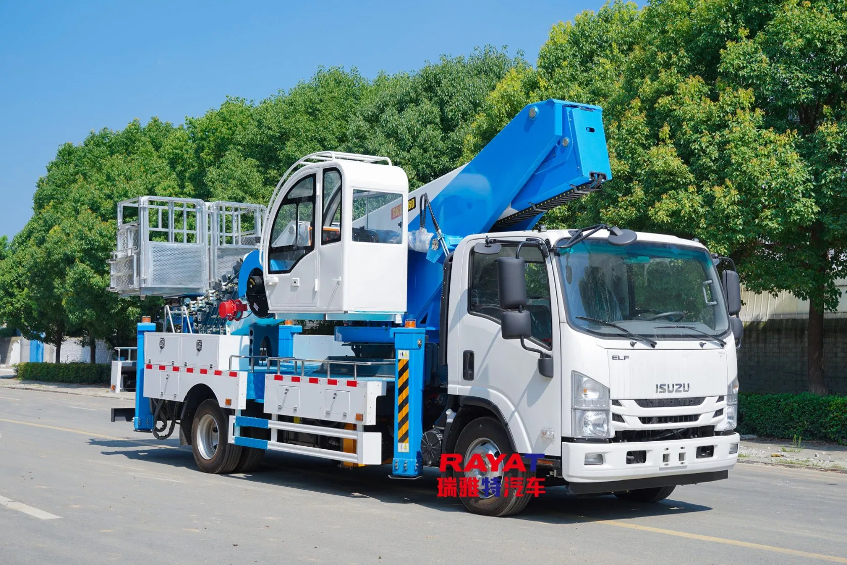 New Isuzu 7-Section Boom 35m Aerial Work Platform Truck Hydraulic Aerial Truck 4X2 Mobile Elevating Work Platform From China Manufacture