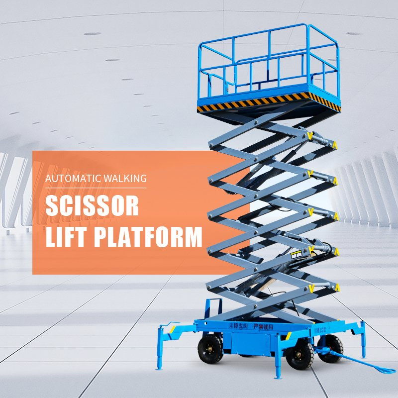 1100 Series Portable 6m 7.5m Electric Self-Propelled Mobile Aerial Working Platform Single Mast Vertical Lift Table
