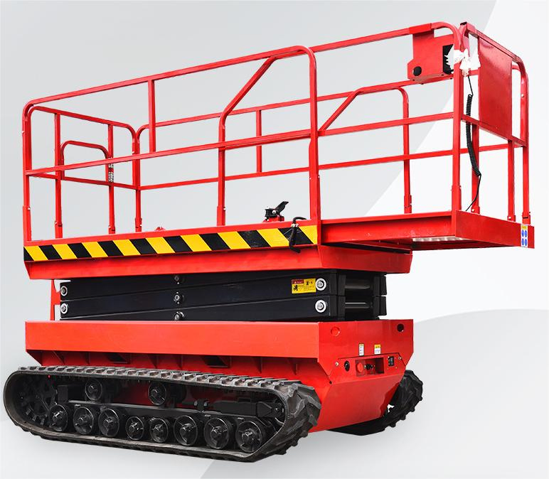 Outdoor Aerial Work Platforms Rough Terrain 300kg 6m 10m 12m 14m Self Propelled Electric Hydraulic Crawler Track Scissor Lift