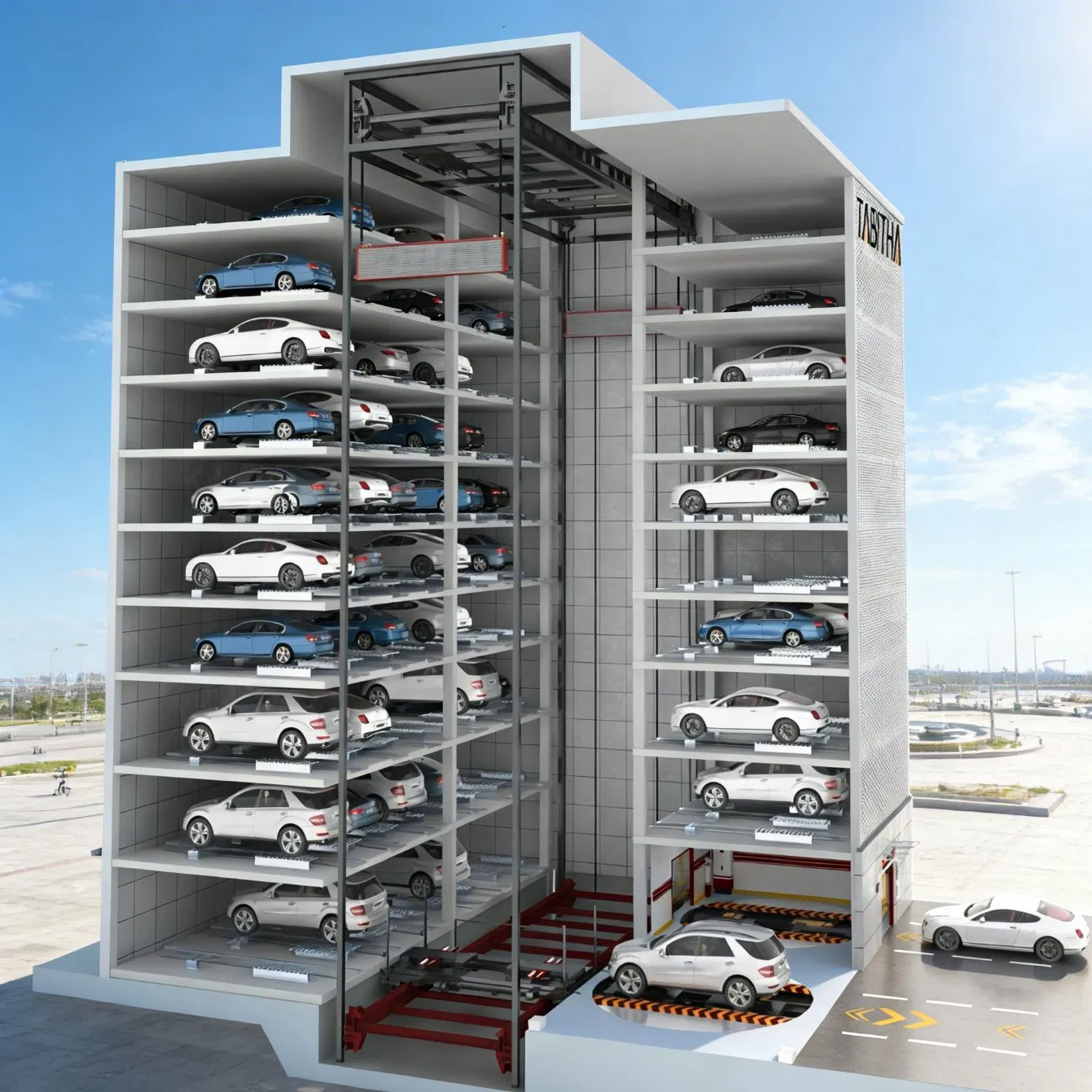 Tabitha Pcy Commercial Fast Speed Platform-Lift Full Automated Smart Robotic Parking System