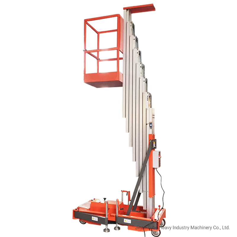 4m 6m 8m 10m One Mast Man Lift Price Single Mast Personnel Platform Lift