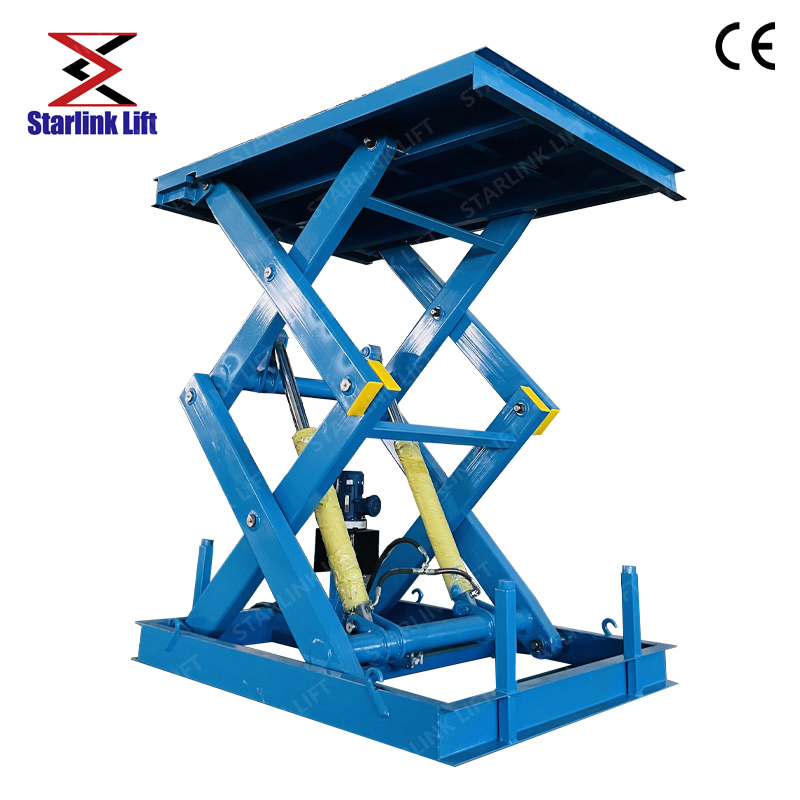 CE Certified Factory-Customized Vertical Car Lift for Garages, Electric Hydraulic Fixed Scissor Parking Lift Table, Vertical Garage Hydraulic Scissor Car Hoist