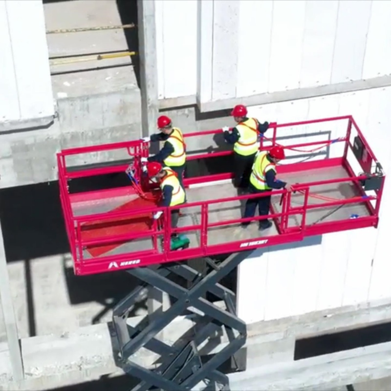 Hered Rough Terrain Scissor Man Lift Aerial Lift Skyjack Scissor Lift