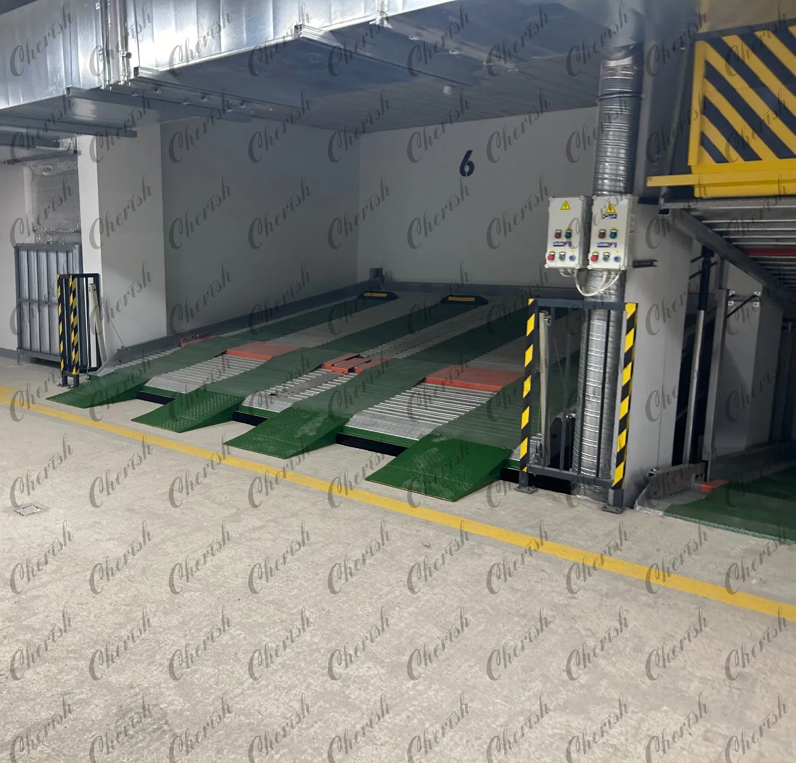 Basement Type Car Parking Lift, Two Levels Hydraulic Platform System