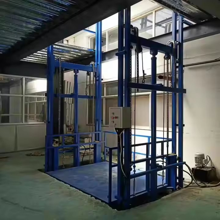 Floor Hole Industrial Goods Lift Freight Elevators Used in Workshop Crane