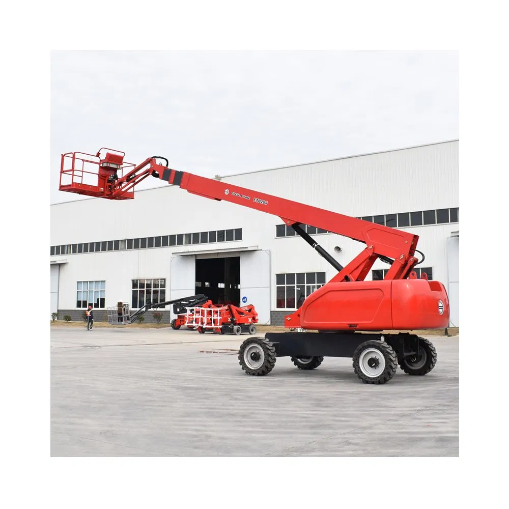 Low-Noise Electric Cherry Picker Warehouse Equipment Telescopic Diesel Boom Lift