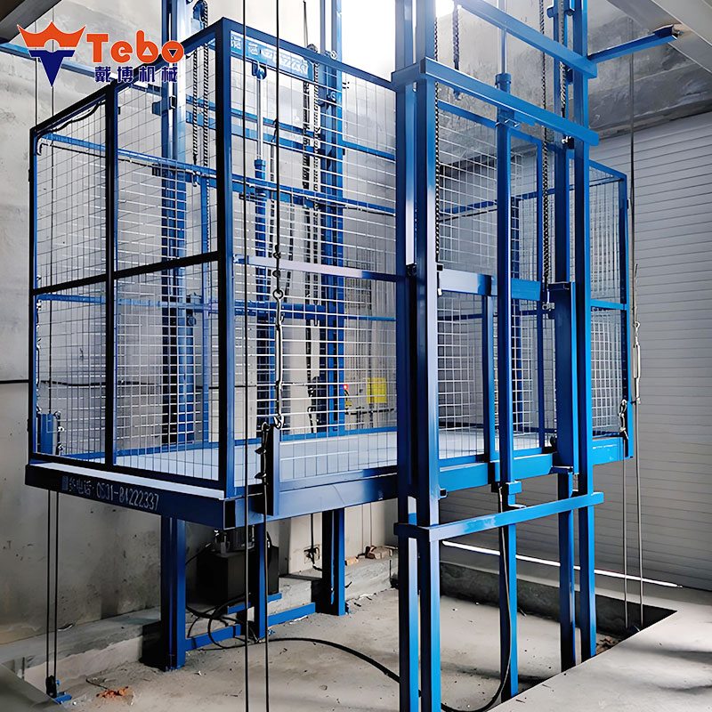 Custom Industrial Freight Lift with Hydraulic System for Efficient Goods Transportation