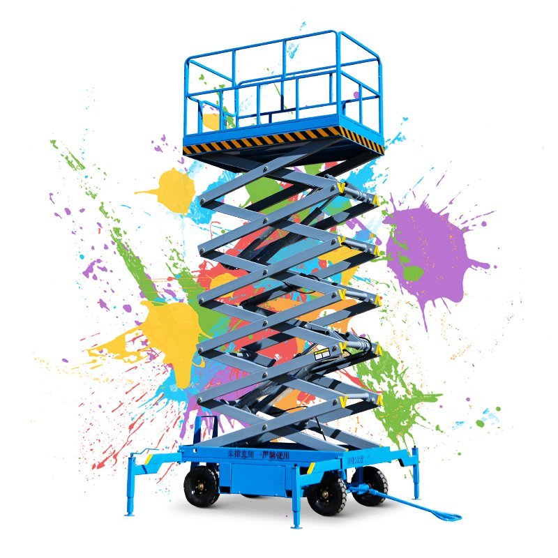 1100 Series Portable 6m 7.5m Electric Self-Propelled Mobile Aerial Working Platform Single Mast Vertical Lift Table