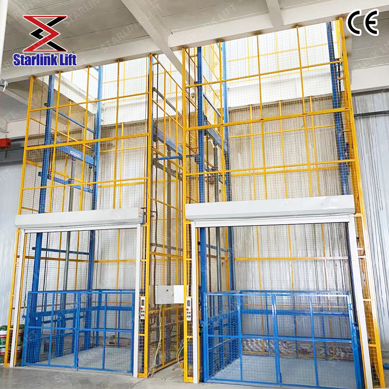 Customizable 2ton 3ton 5ton 10ton 15ton Industrial Warehouse Lifting Platform Cargo Lift Electric Hydraulic Guide Freight Elevator for Warehouse and Factory Wi