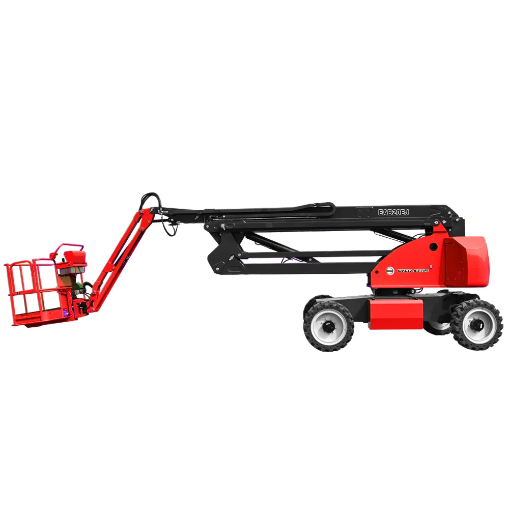 Durable Steel Frame Customizable Cherry Picker Warehouse Platform Articulated Electric Boom Lift