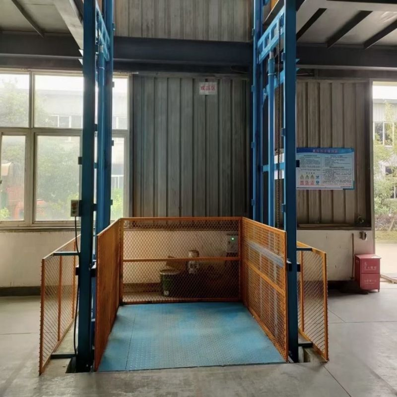 Customized Hydraulic Heavy Material Handling Equipment Indoor Construction Cargo Elevator Lift