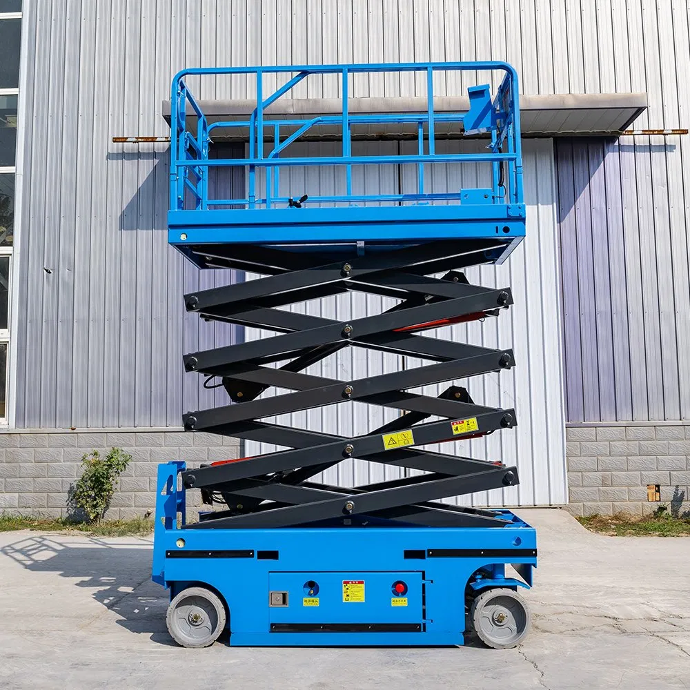 Non-Slip Tires 10m Mobile Scissor Lift Heavy-Duty Hydraulic Elevating Platform for Elevated Work Sites