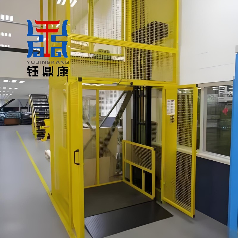 Guide Rail Goods Lift Energy Saving Electric Hydraulic Cargo Elevator for Warehouse