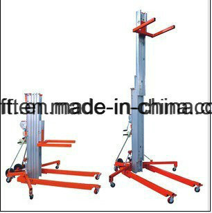 Mobile Aluminium Alloy Man Lift Manual Aerial Work Platform