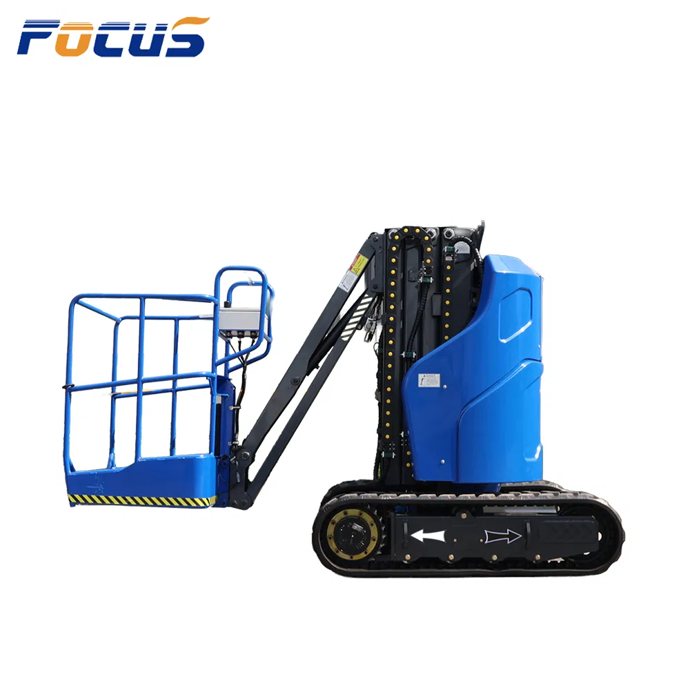 Electric Telescopic Mast Lift Hydraulic Indoor Outdoor Vertical Platform Lift with Charging Protection System