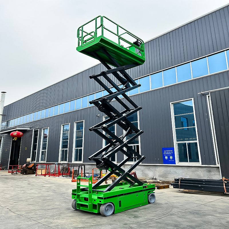 Durable-Build 13.8m Max Working Height 11.8m Platform Height for Heavy-Duty Use Electric Scissor Lift