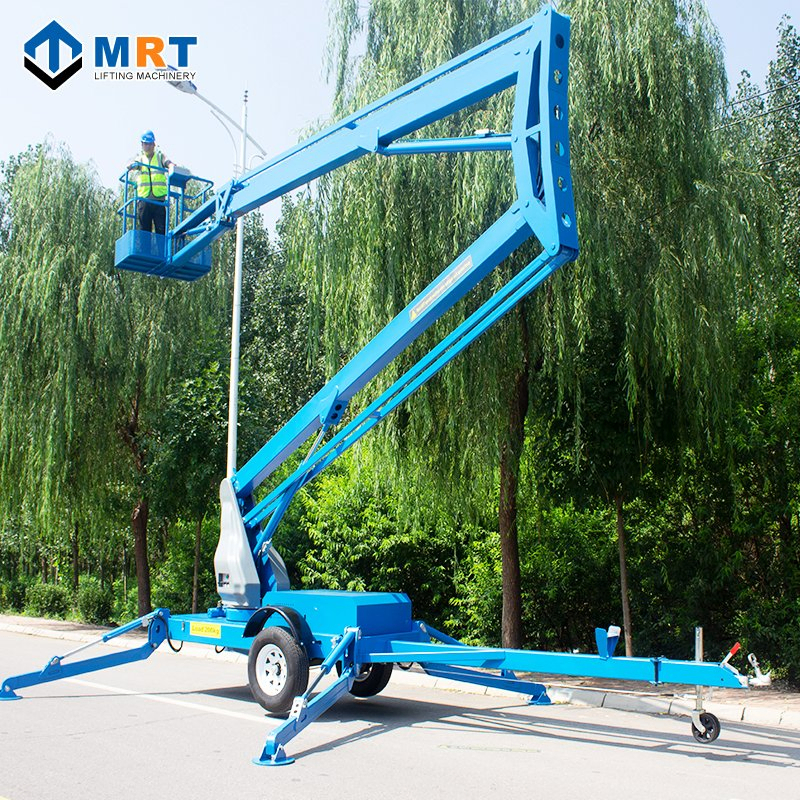 Mrt 8m 10m 12m 14m 16m 18m 20m 22m Hydraulic Man Mobile Bucket Aerial Work Towable Articulated Telescopic Cherry Picker Trailer Mounted Spider Boom Lift with CE