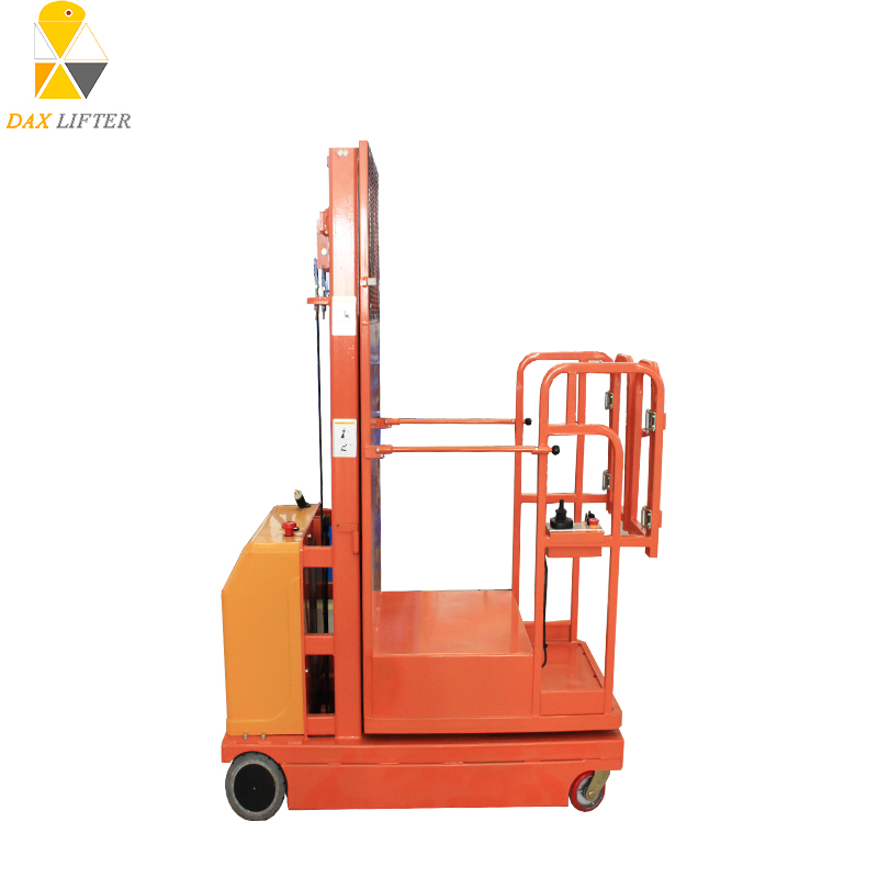 Man Lift Electric Self-Propelled Stock Order Picker Warehouse Platform for Market