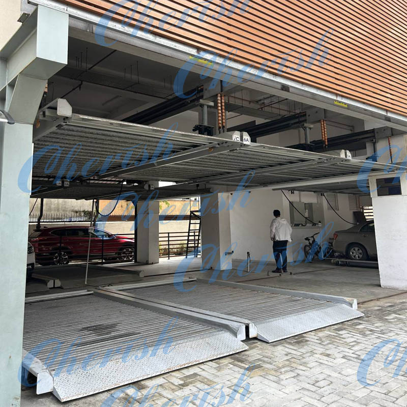 Smart Parking Lift and Slide Platform Garage Puzzle Car Parking System