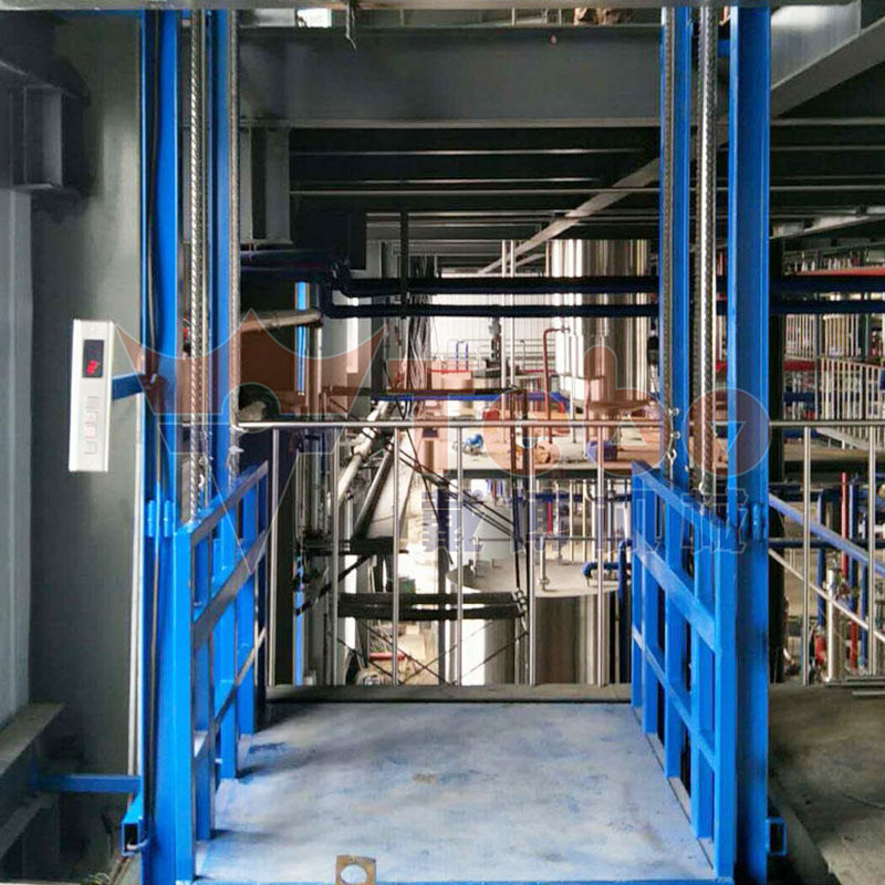 Wall-Mounted Hydraulic Cargo Lift Vvvf Industrial Vertical Freight Goods Elevator for Warehouse