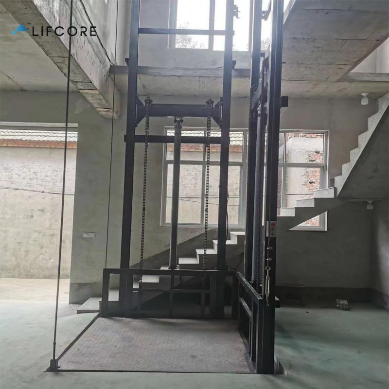 Hydraulic Stationary Cargo Lift Vertical 8 Ton Machine