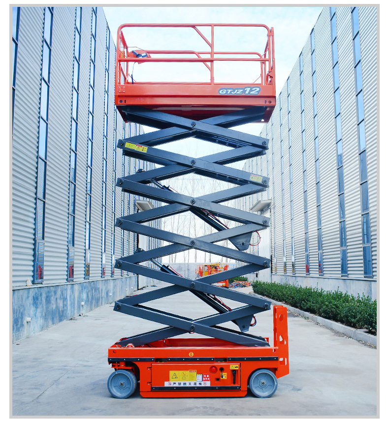 Mobile All-Terrain 10m Extended Platform Scissor Lift for Rough Ground