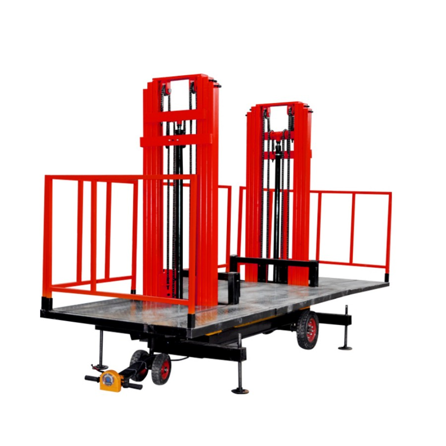 Construction Site Electric Work Freight Mobile, Scissor Lift Equipment Aerial Lifting Platform