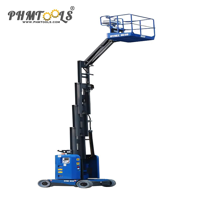 Light Weight Single Mast Aluminum Alloy Aerial Working Platform Vertical Man Lift for Maintenance