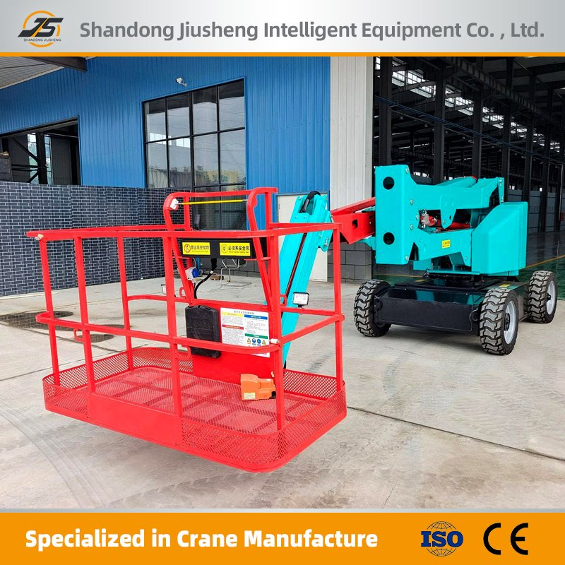 Electric Cherry Picker 16maerial Lift for Indoor Warehouse Maintenance Articulating Boom Lift