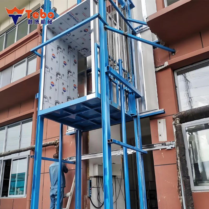 Commercial Industrial Cargo Lift with Mesh Shaft for Multi-Floor Goods Transfer