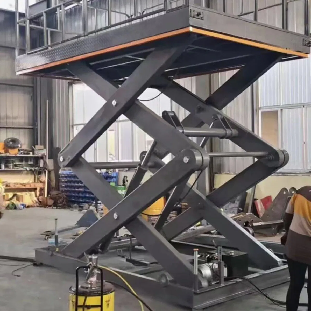 High-Capacity Custom Scissor Lift Table for Assembly Line Material Handling