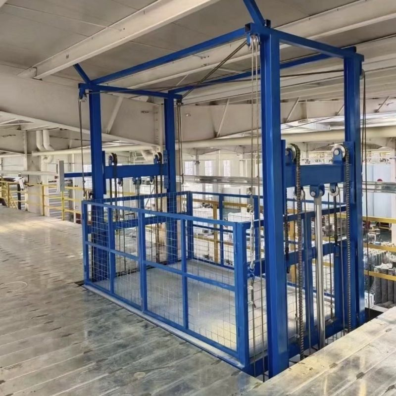 Customized Hydraulic Heavy Material Handling Equipment Indoor Construction Cargo Elevator Lift