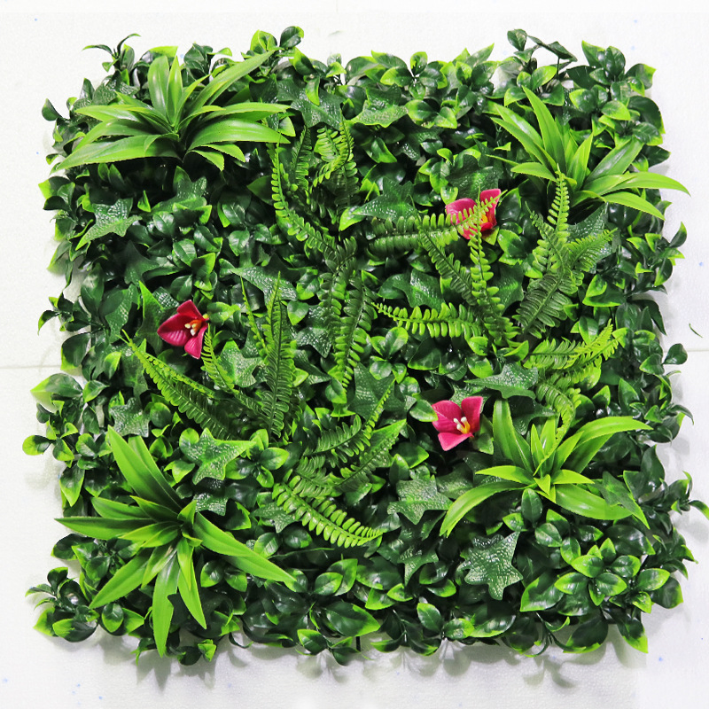 Grass Wall Tile Plants Wall Panel Green Grass Mat Artificial for Background Home Decor