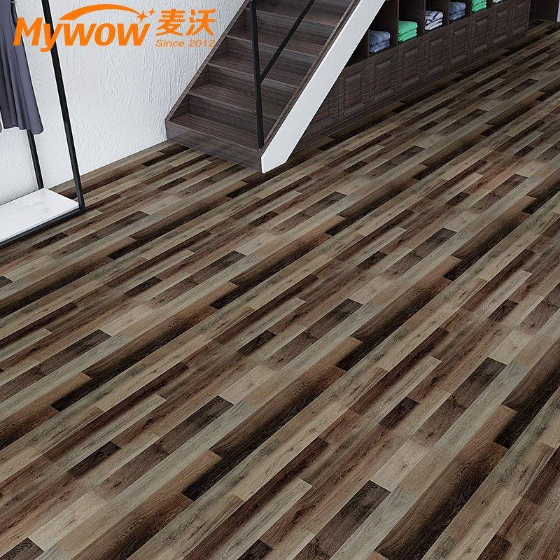 Shockproof Sxp Wood Grain Self-Adhesive Floor Covering