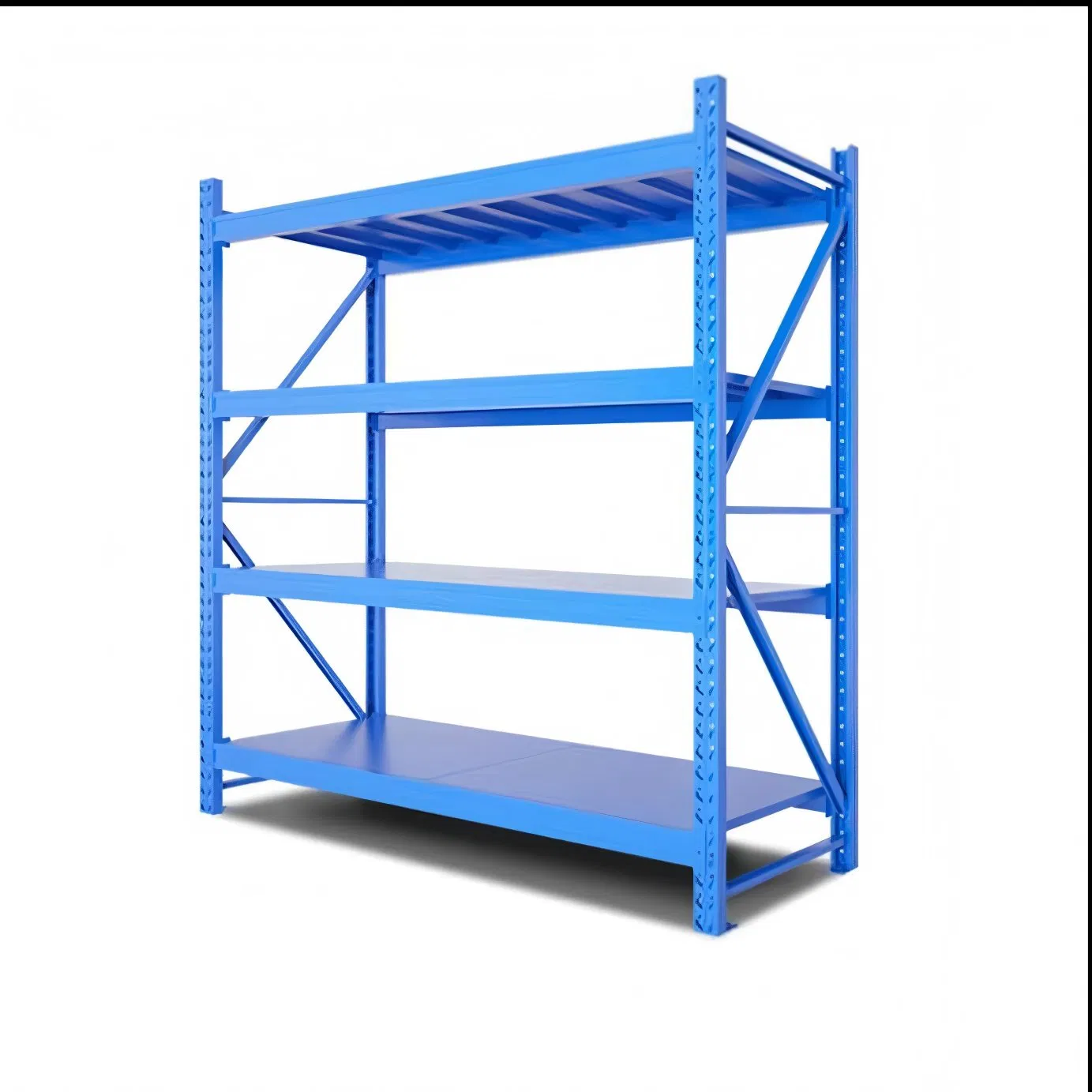 Heavy-Duty 5-Tier Metal Shelving Unit for Efficient Storage