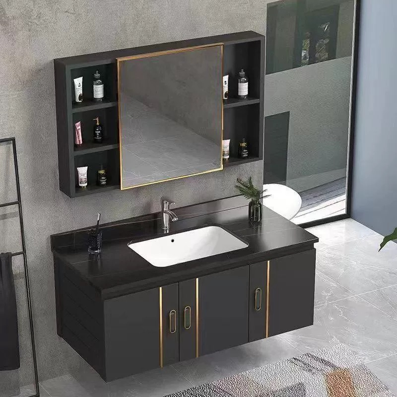 Wholesale Modern Hotel Wall Bathroom Cabinet Wooden Home Furniture Bathroom Vanity