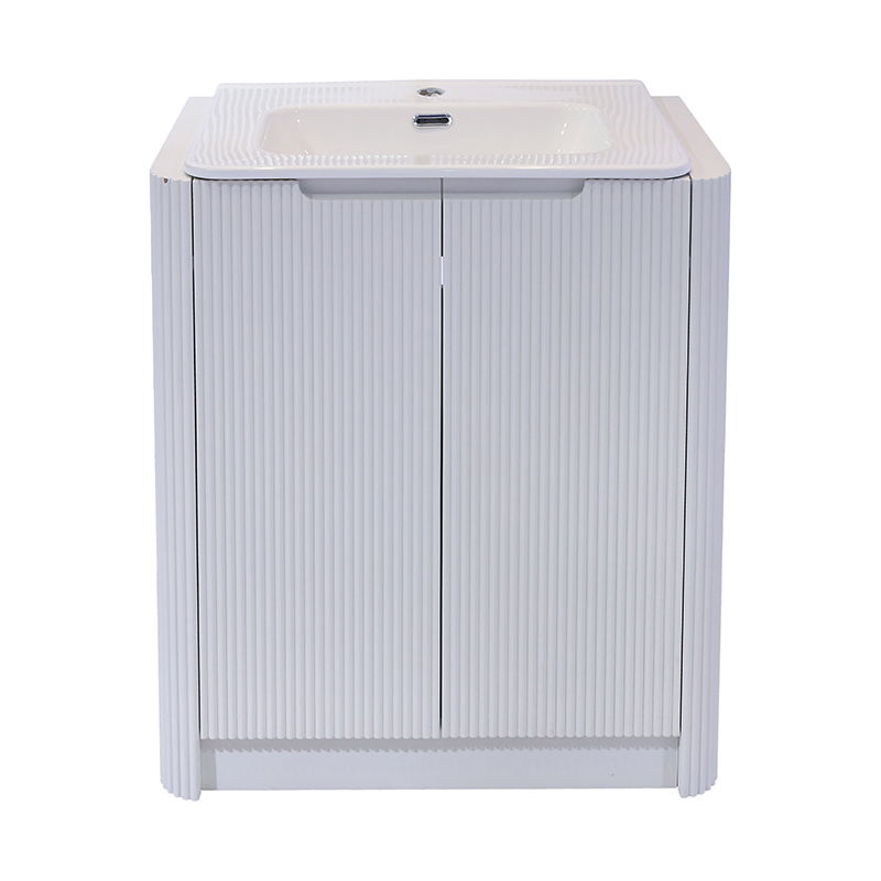 Fashion Design Paint Finished Wave Panel Premium Vanity Unit Bathroom Furniture