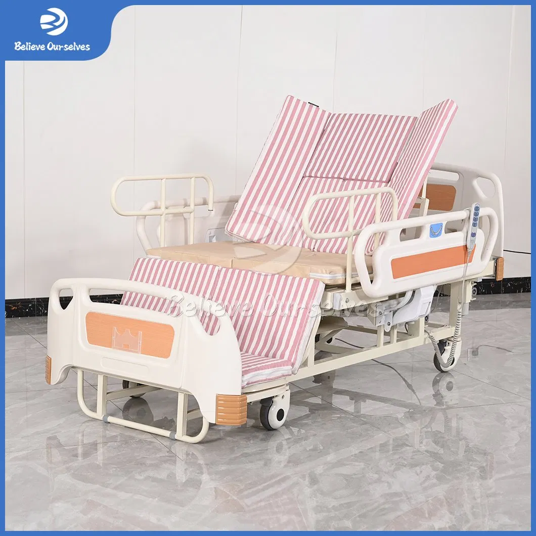 Huaren Manual Nursing Bed Distributor C05-1 China Standard Smart Patient Healthcare Multifunction Functions Medical Home Nursing Electric Hospital Bed