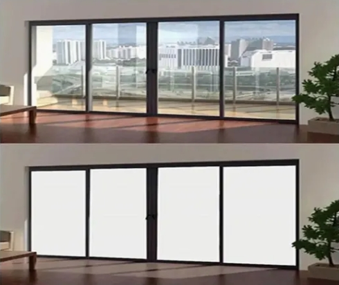 Smart Glass Film Switchable Pdlc PVC Pet Material Flat Transparent/Opaque for Home Office Hospital Gym Decorative Purpose