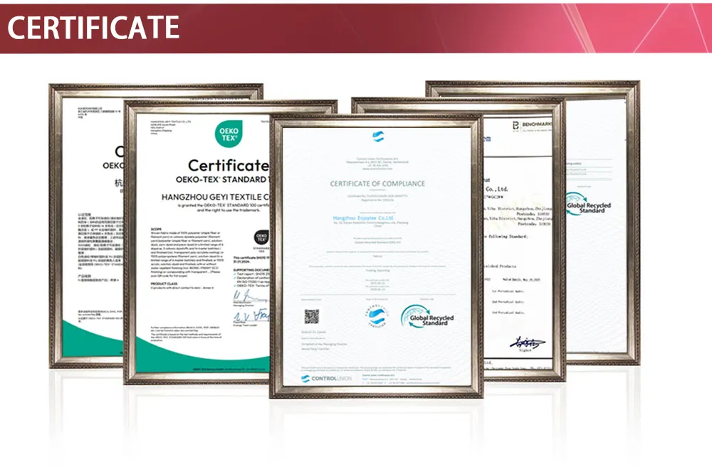 Quality Certificates