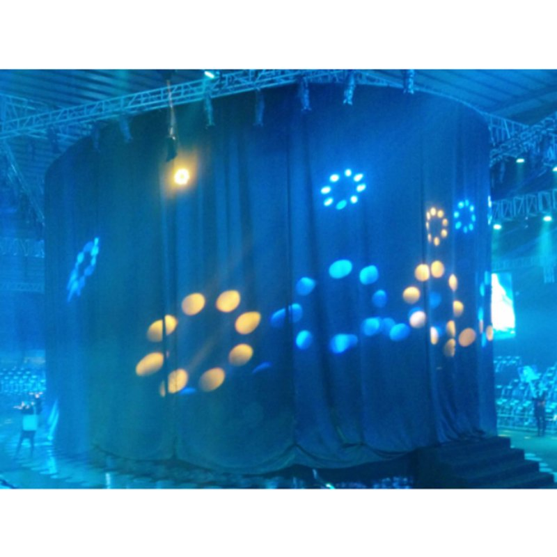 Factory Direct Concert Fireproof Stage Round Circular Lifting Elevating Velvet Curtain / Drape