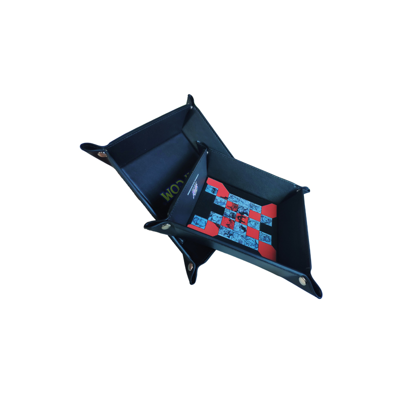 Portable Travel Leather Game Dice Bag Storage Bags Basket Home Organization