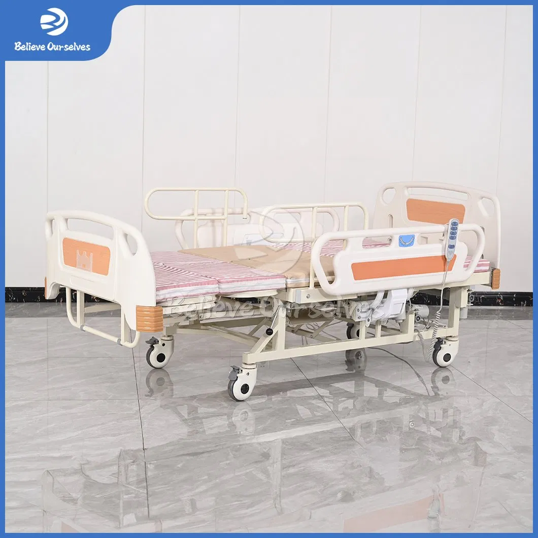 Huaren Manual Nursing Bed Distributor C05-1 China Standard Smart Patient Healthcare Multifunction Functions Medical Home Nursing Electric Hospital Bed